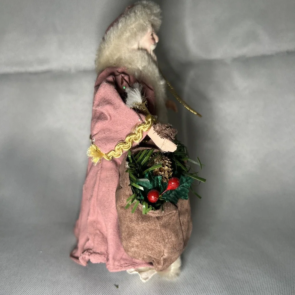 vintage‎ Victorian-style Santa Claus Christmas Ornament 6 inches tall